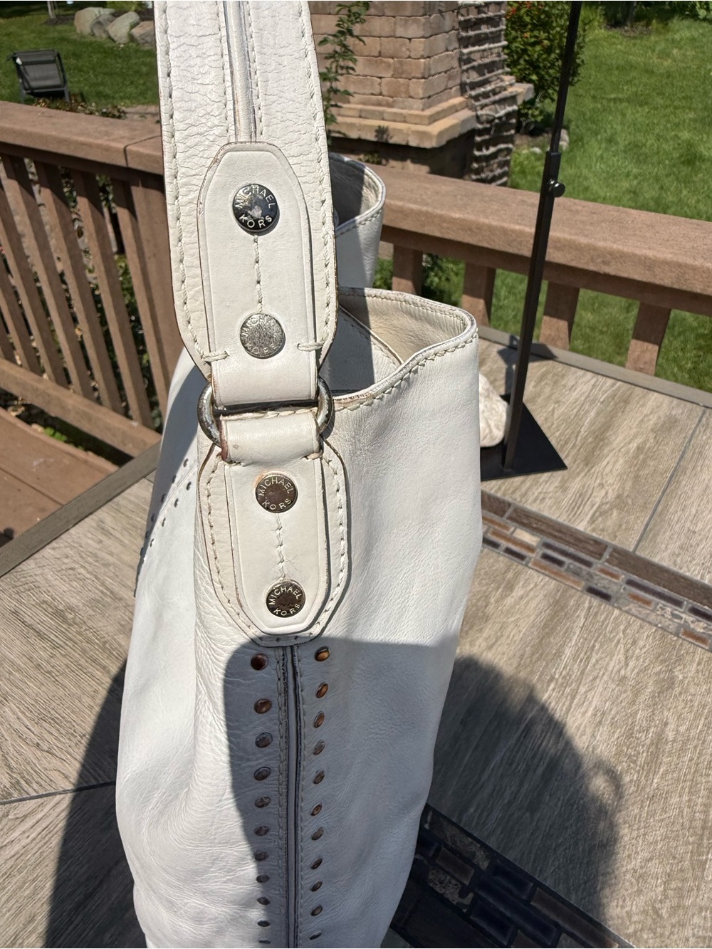 GUC Michael Kors Astor Large Studded Hobo Bag - Picture 6 of 10